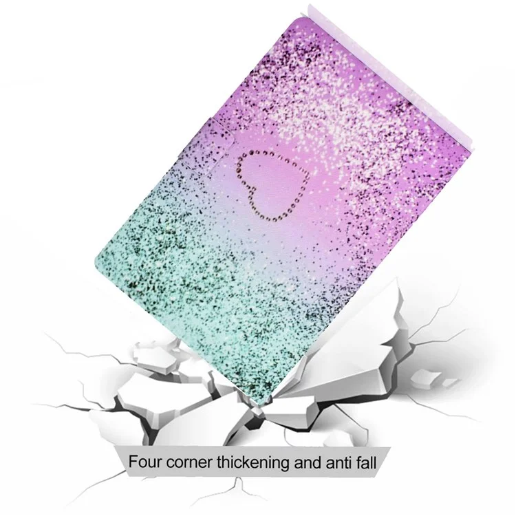 Pour Lenovo Legion Y700 Pattern Imprimée en Cuir Proof Tablet Case de Protection Couverture - Cœur