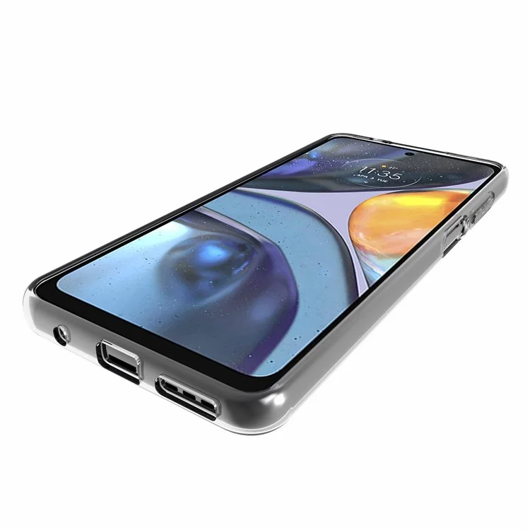 Pour Motorola Moto G22 4G 10pcs / Pack Clear Anti-watermark Flexible TPU Case de Téléphone Mobile Protecteur de Couverture de Téléphone Mobile