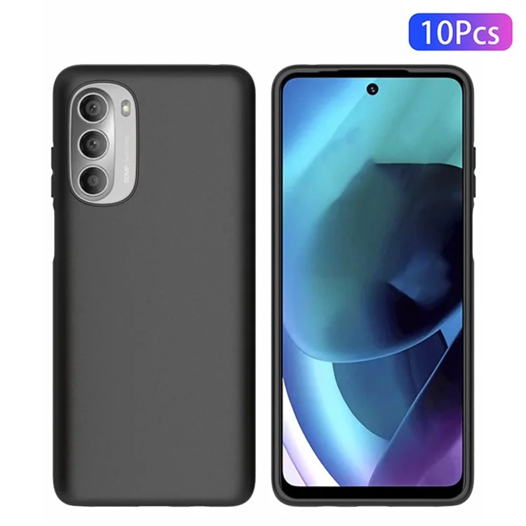 Étui de Téléphone TPU 10pcs / Pack Pour Motorola Moto G Stylus 5G (2022), Couverture Anti-doigt Mate à Double Facette