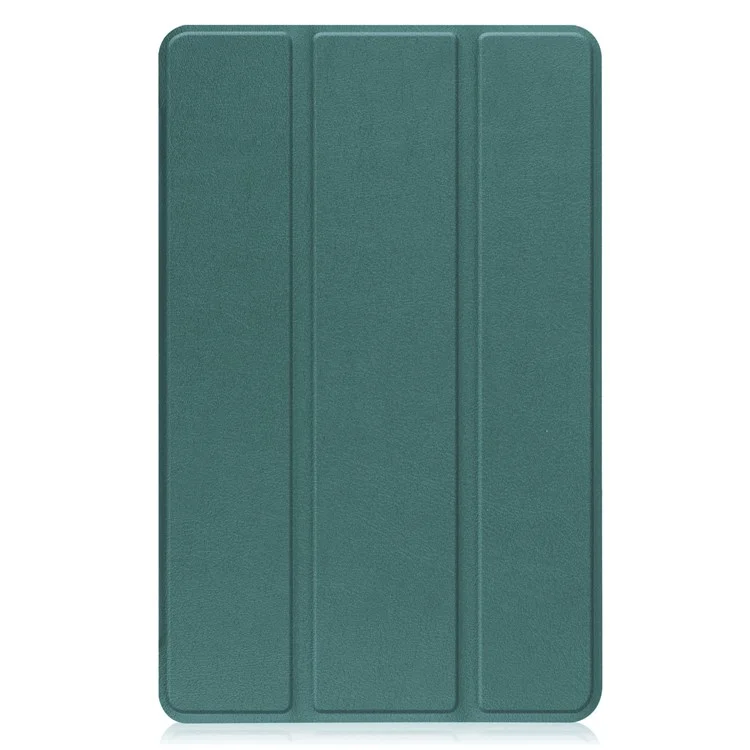 Tablet Covering Shell for Lenovo Legion Y700, PU Leather+PC Trifold Stand Cover Auto Sleep/Wake Design Protection Tablet Case - Blackish Green