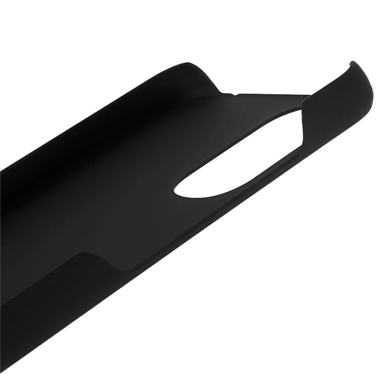 Para Motorola Moto G22 Glossy Surface Phone Case Rubberized Hard PC Protective Cover - Black