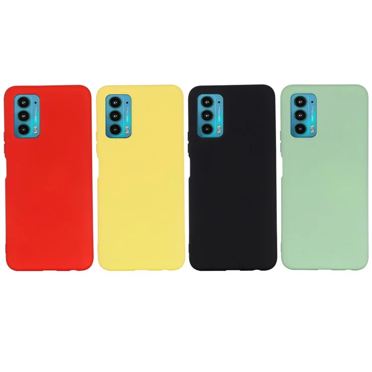 For Motorola Edge 20 Liquid Silicone Phone Case Soft Microfiber Lining Cellphone Back Cover with Strap - Black