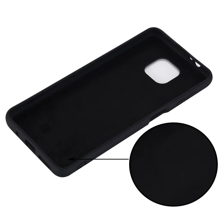 Per Motorola Moto G Power (2021) Custodia per telefono in silicone liquido antiurto Protective Cover con cinturino - Nero