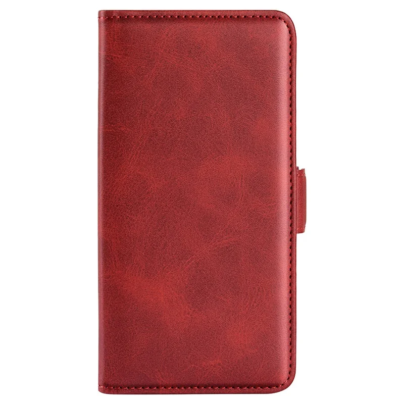 Für Motorola Moto G52 4G / G82 5G PU-Leder magnetische Handy-Schutzhülle Folio-Flip-Portemonnaie mit Ständerfunktion strukturierte Hülle - Rot
