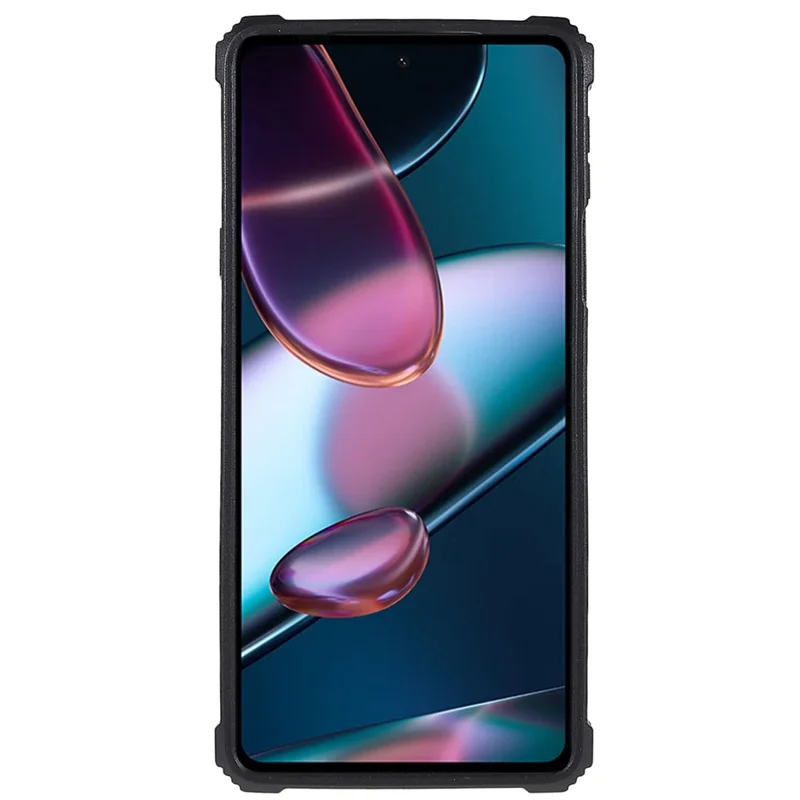 For Motorola Edge 30 Pro (Motorola Edge+ (2022))/Edge X30 PC TPU Combo Armor Cell Phone Case Wear-resistant Drop-proof Kickstand Hybrid Shell - Red