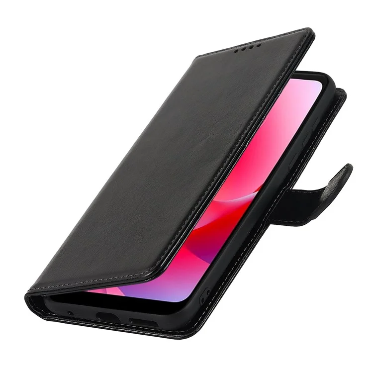 Para Motorola Moto G Power (2022) R61 TEXTURA COMENCIDO CEANTE PU PU CAPA DE CAPA DE CAPA RECURTO DE FELIZENAÇÃO DE FELIZE - Preto