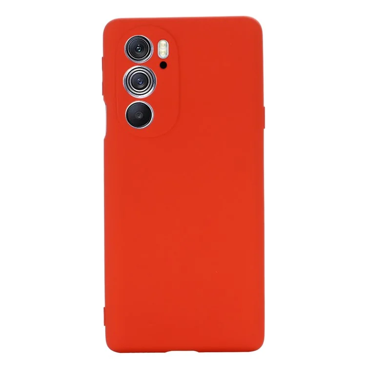 Pour Motorola Edge X30 MODE MICHOFIBER LIGNEMENT DE TÉLÉPHONE ARRIÈRE PRÉTOTER - Rouge