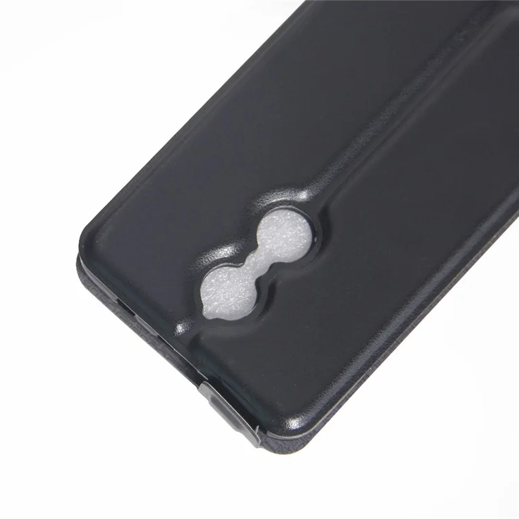 Crazy Horse Vertical Flip Leather Case ID Card/Photo Holder for Lenovo K6 - Black