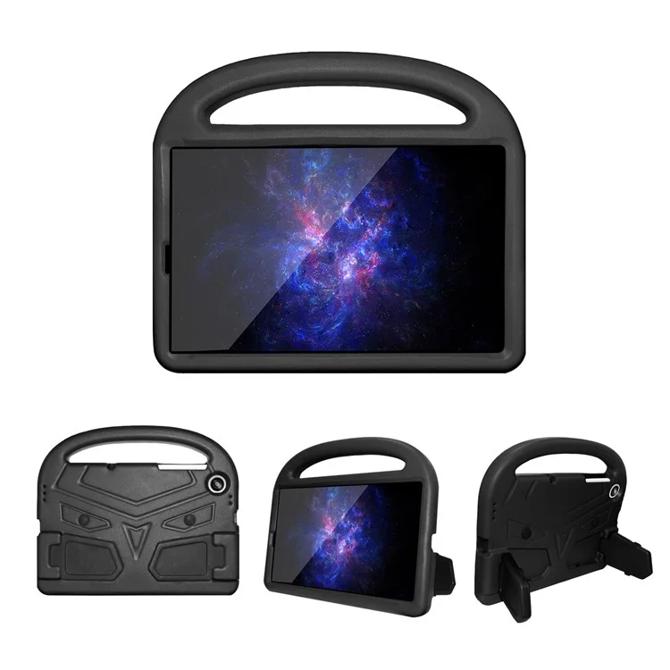 Pour Lenovo Tab M10 HD Gen 2 X306 Style Sparrow Étui de protection en EVA résistant aux chocs avec support et poignée portable - Noir