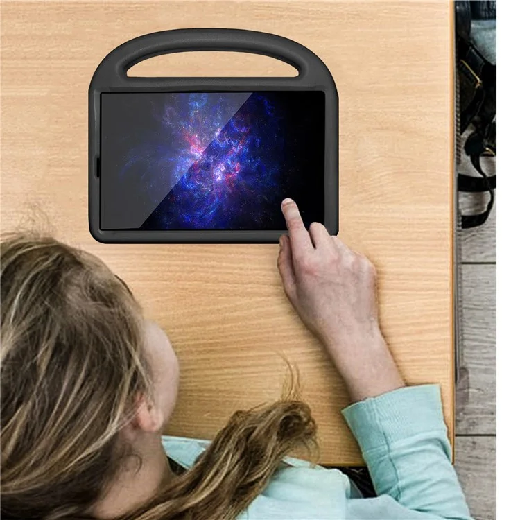Pour Lenovo Tab M10 HD Gen 2 X306 Style Sparrow Étui de protection en EVA résistant aux chocs avec support et poignée portable - Noir