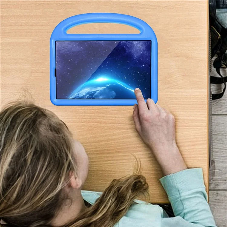 Pour Lenovo Tab M10 HD Gen 2 X306 Sparrow Style Shockproof EVA Tablet Case Kickstand Protective Cover avec Portable Handle - Bleu