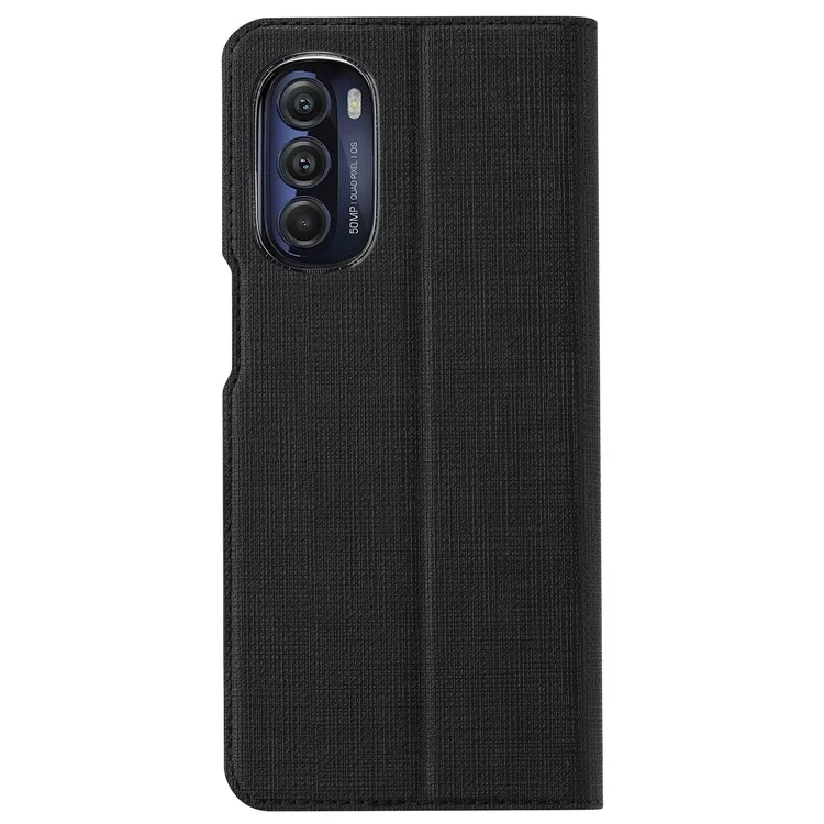 VILI DMX Series for Motorola Moto G Stylus 5G (2022) Stand Phone Case PU Leather Phone Shell Hands-free Anti-drop Cover with Card Holder - Black
