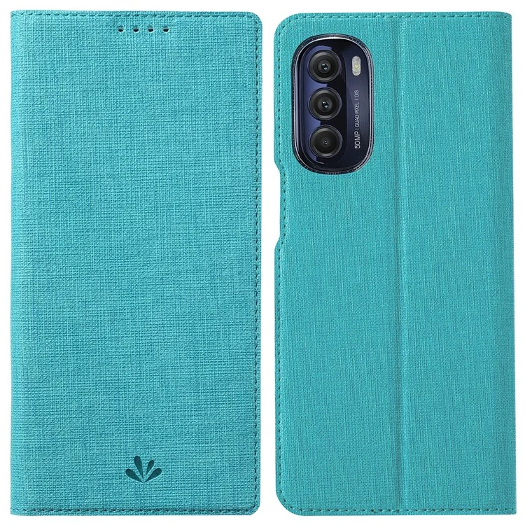 VILI DMX Series for Motorola Moto G Stylus 5G (2022) Stand Phone Case PU Leather Phone Shell Hands-free Anti-drop Cover with Card Holder - Blue