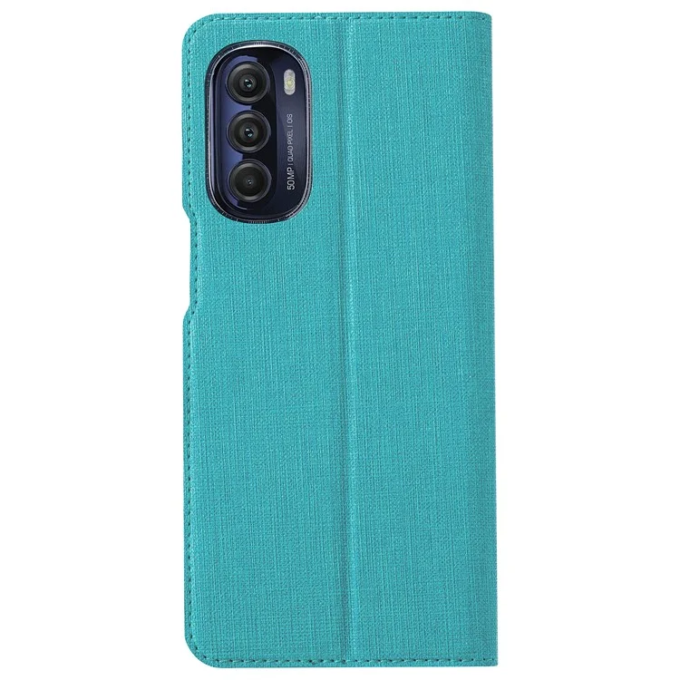 VILI DMX Series for Motorola Moto G Stylus 5G (2022) Stand Phone Case PU Leather Phone Shell Hands-free Anti-drop Cover with Card Holder - Blue