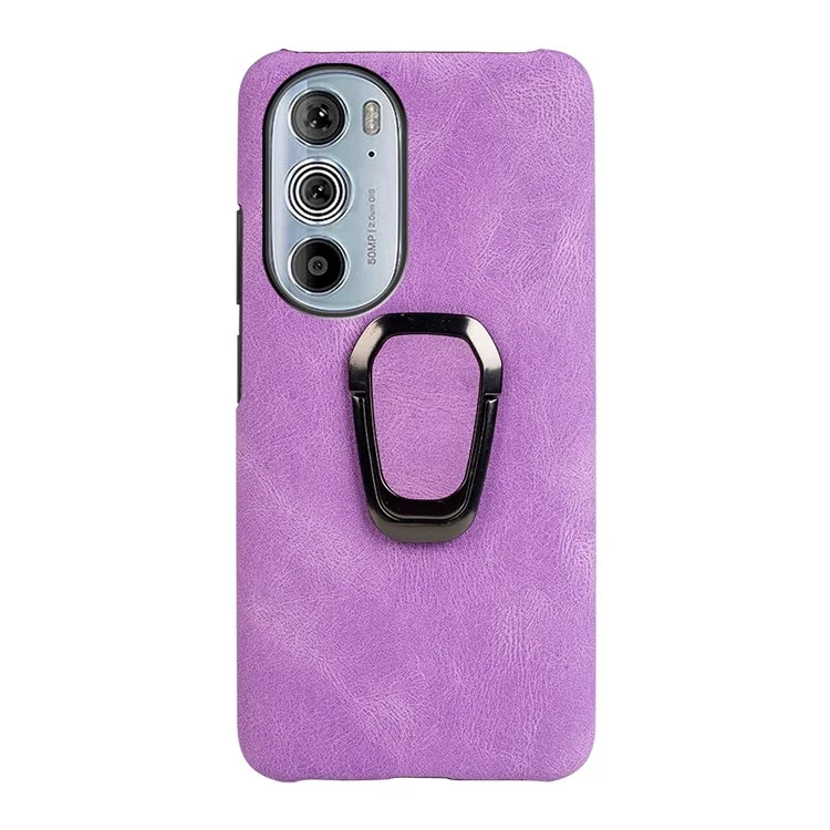 Для Motorola Edge 30 Pro (Motorola Edge+(2022)) Держатель Кольца Кольца Кожа - Пурпурный
