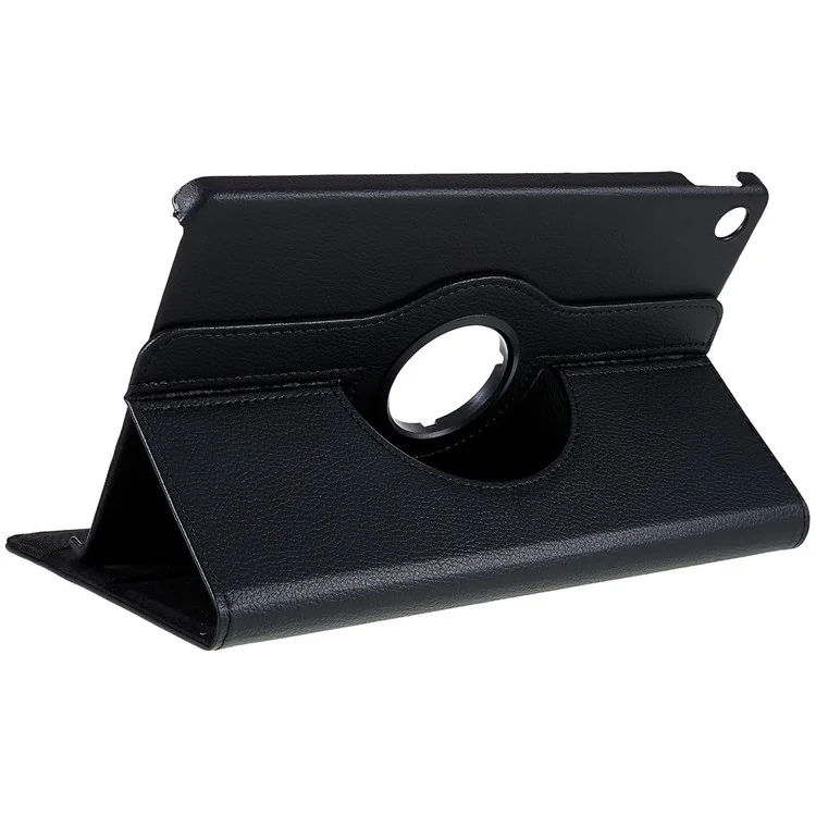 Pour Lenovo Tab M10 Plus (3ème génération) / Xiaoxin Pad 2022 10.6 pouces 125F / 128F Étui en cuir pour tablette Housse de protection rotative à 360 degrés avec support en position horizontale/verticale - Noir