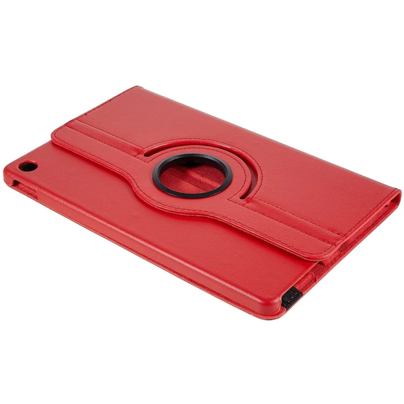 For Lenovo Tab M10 Plus (3rd Gen) / Xiaoxin Pad 2022 10.6 inch 125F / 128F Leather Tablet Case Rotating Stand Cover - Red