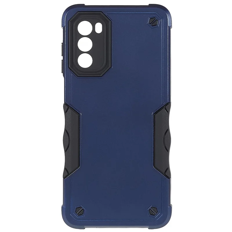 For Motorola Moto G52 4G / G82 5G Case Anti-Scratch PC Back Soft TPU Bumper Protective Cover - Blue