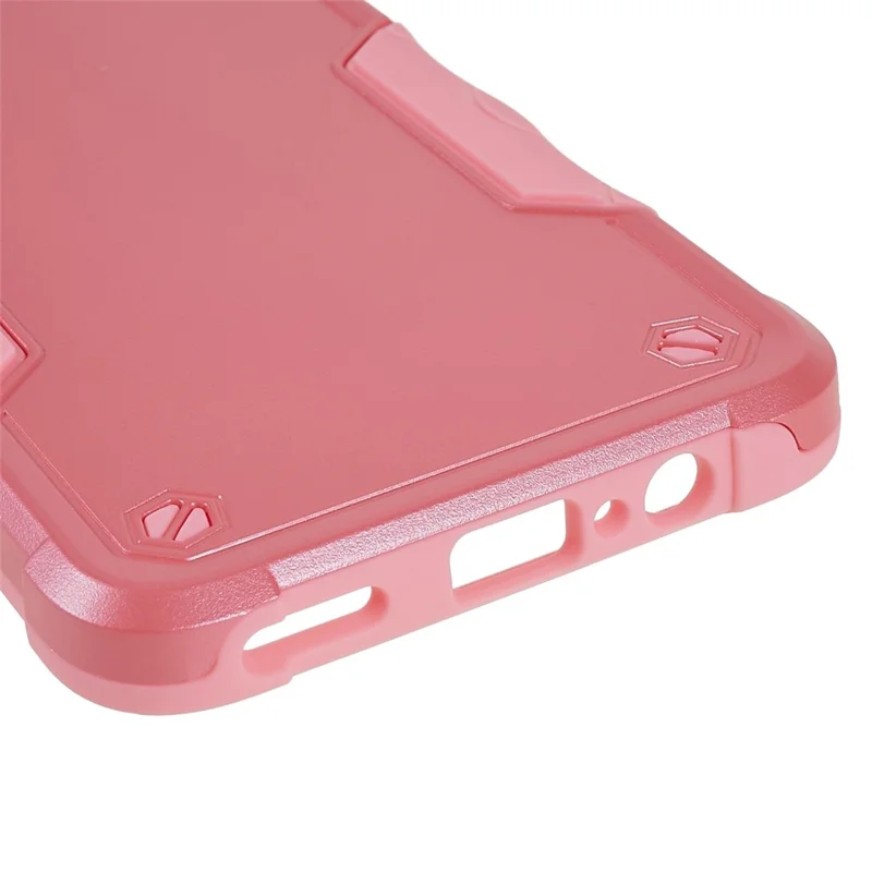 For Motorola Moto G52 4G / G82 5G Case Anti-Scratch PC Back Soft TPU Bumper Protective Cover - Pink