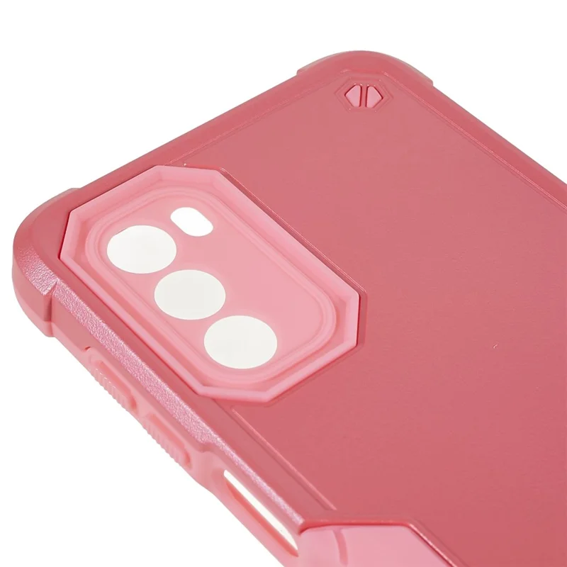 For Motorola Moto G52 4G / G82 5G Case Anti-Scratch PC Back Soft TPU Bumper Protective Cover - Pink