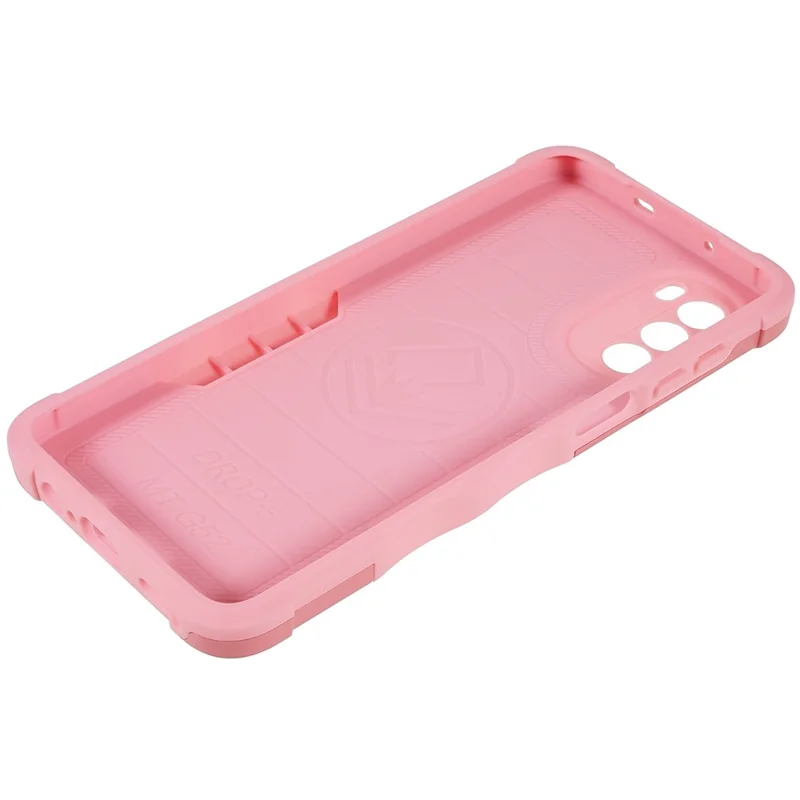 For Motorola Moto G52 4G / G82 5G Case Anti-Scratch PC Back Soft TPU Bumper Protective Cover - Pink