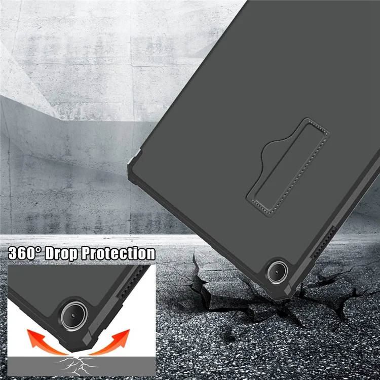 Para Lenovo Tab M10 (Gen 3) 10.1 Pulgadas 328F De Origami Soportes Case De Tableta PU Cubierta Anti-Scratch De Cuero Con Auto Wake/Sleep - Gris