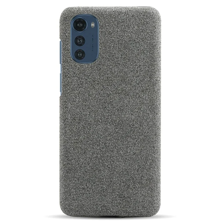 Bonne Protection Shell Shell Pour Smartphone Pour Motorola Moto E32, Couverture de Téléphone en Tissu Dur pc Hard pc + Color Solid - Gris