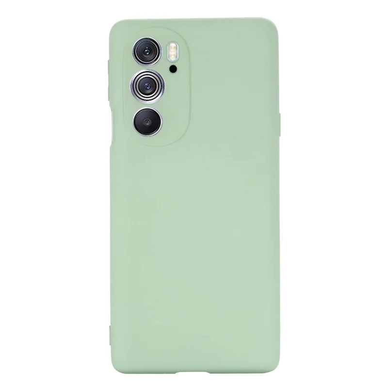 For Motorola Edge 30 Pro (Motorola Edge+ (2022)) Anti-fall Liquid Silicone Phone Case Soft Microfiber Lining Cushion Anti-Scratch Protective Cover - Green