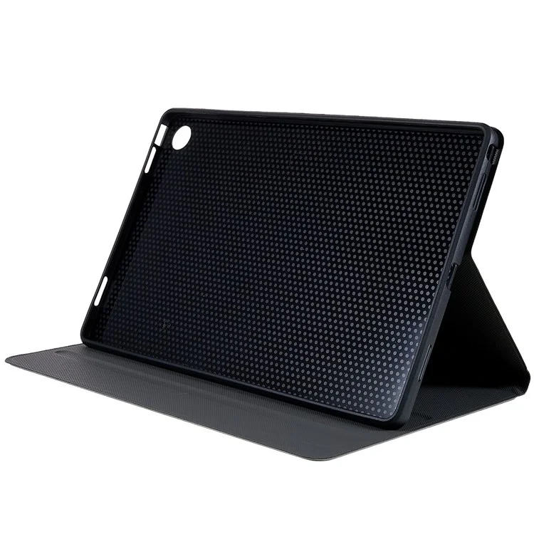 Étui de protection en cuir PU anti-choc pour Lenovo Tab M10 Plus (3e génération) / Xiaoxin Pad 2022 10.6 pouces, support réglable Couvercle de protection anti-rayures pour tablette - Noir