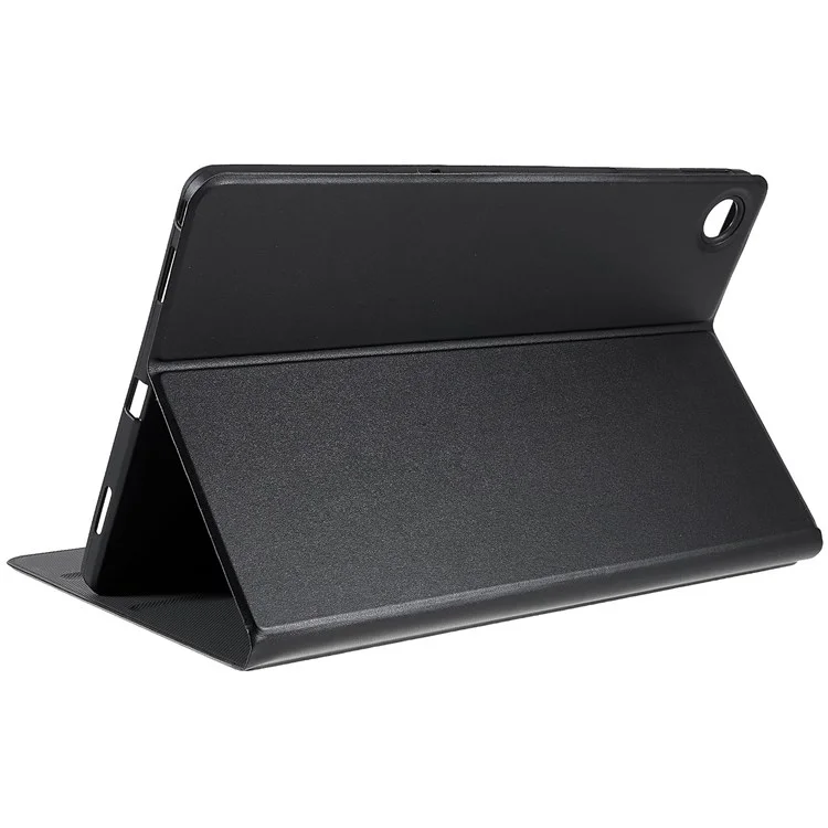 Étui de protection en cuir PU anti-choc pour Lenovo Tab M10 Plus (3e génération) / Xiaoxin Pad 2022 10.6 pouces, support réglable Couvercle de protection anti-rayures pour tablette - Noir