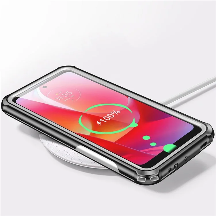 Per Motorola Moto G Power (2022) Custodia multifunzione IP68 Waterproof Phone Case Shockproof Full Protection Phone Cover