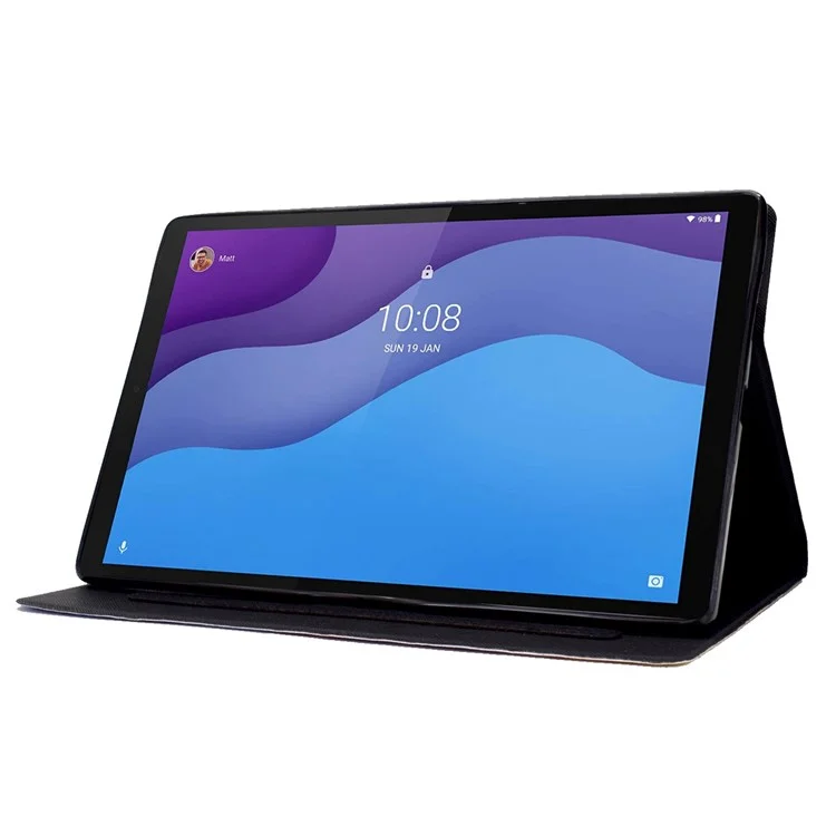 Para Lenovo Tab M10 (Gen 3) TB-328F B1 Pattern Imprenting Stand PU Cuero Ranuras de Carcasa de Caja de Folio Smart Auto Wake/Sleep Shell Con Soporte de Lápiz - Expresión