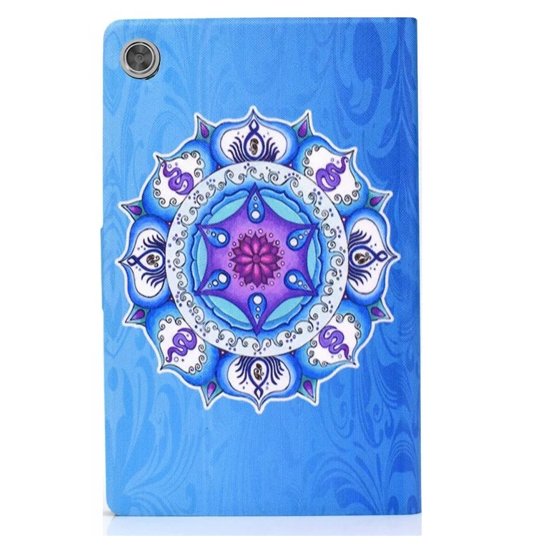 Per Lenovo Tab M10 (Gen 3) TB-328FU / TB-328XU B2 Pattern Printing Stand Protective Case Auto Sleep / Wake Function PU Leather Smart Cover with Card Slots - Mandala