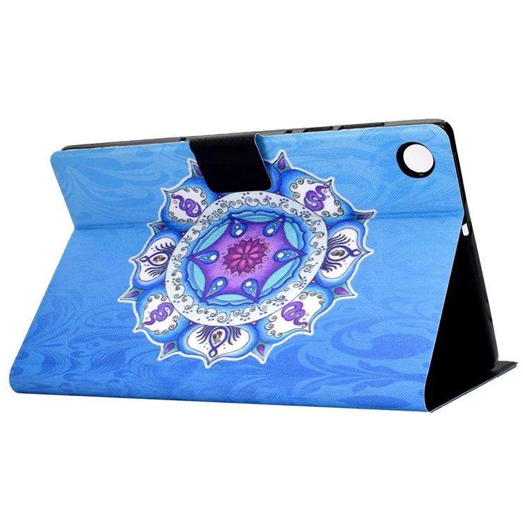 Per Lenovo Tab M10 (Gen 3) TB-328FU / TB-328XU B2 Pattern Printing Stand Protective Case Auto Sleep / Wake Function PU Leather Smart Cover with Card Slots - Mandala