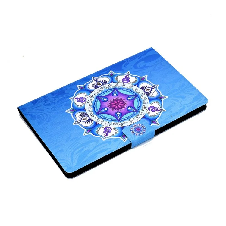 Per Lenovo Tab M10 (Gen 3) TB-328FU / TB-328XU B2 Pattern Printing Stand Protective Case Auto Sleep / Wake Function PU Leather Smart Cover with Card Slots - Mandala