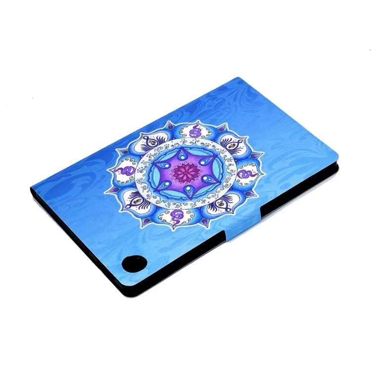 Per Lenovo Tab M10 (Gen 3) TB-328FU / TB-328XU B2 Pattern Printing Stand Protective Case Auto Sleep / Wake Function PU Leather Smart Cover with Card Slots - Mandala