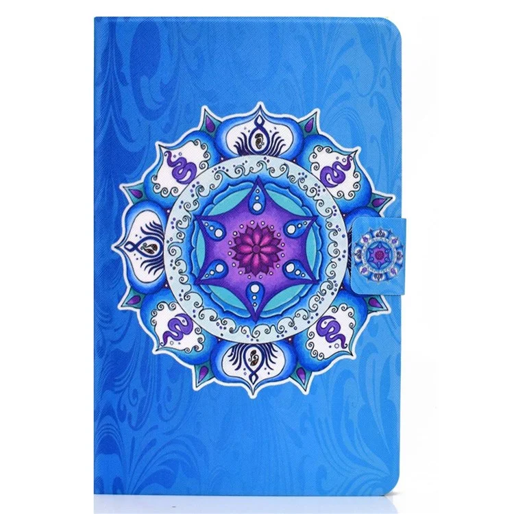Per Lenovo Tab M10 (Gen 3) TB-328FU / TB-328XU B2 Pattern Printing Stand Protective Case Auto Sleep / Wake Function PU Leather Smart Cover with Card Slots - Mandala