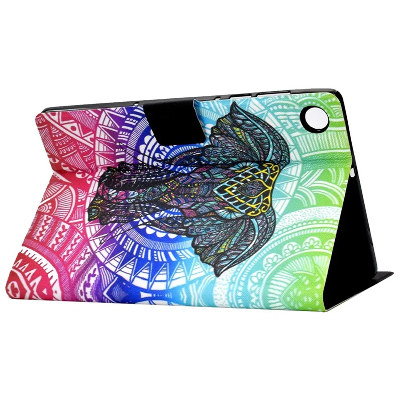 For Lenovo Tab M10 (Gen 3) TB-328FU / TB-328XU B2 Pattern Printing Stand Protective Case Auto Sleep / Wake Function PU Leather Smart Cover with Card Slots - Elephant
