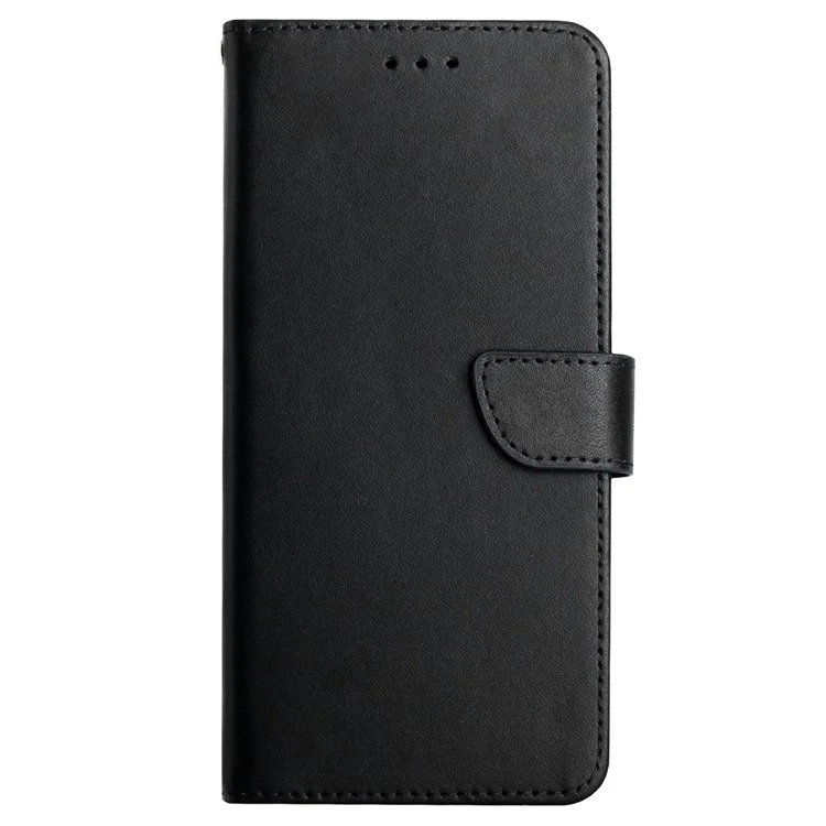 HT02 Pour Xiaomi Poco M5s 4G Couleur Solide Texture Nappa Entièrement Emballée Entièrement Entièrement en Cuir de Protection du Cuir Portefeuille Couverture de Téléphone - le Noir