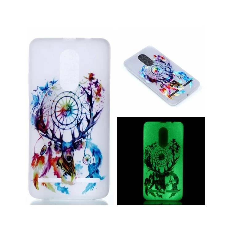 Luminous Glow TPU Cell Phone Case for Lenovo K6 - Dreamcatcher and Butterflies