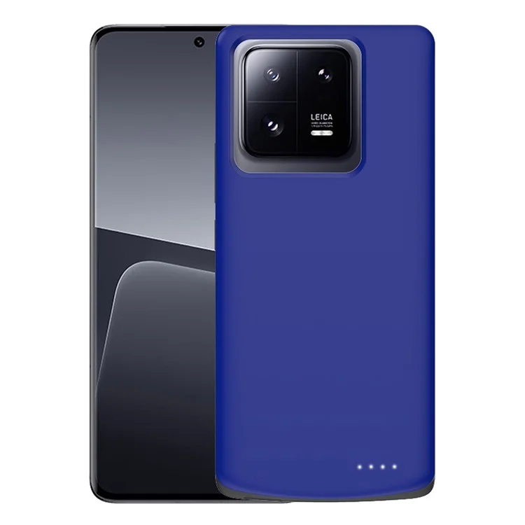 Für Xiaomi 13 Pro 5G 6800mAh Soft Edge Charger Back Case Phone Rechargeable Extended Battery - Blau