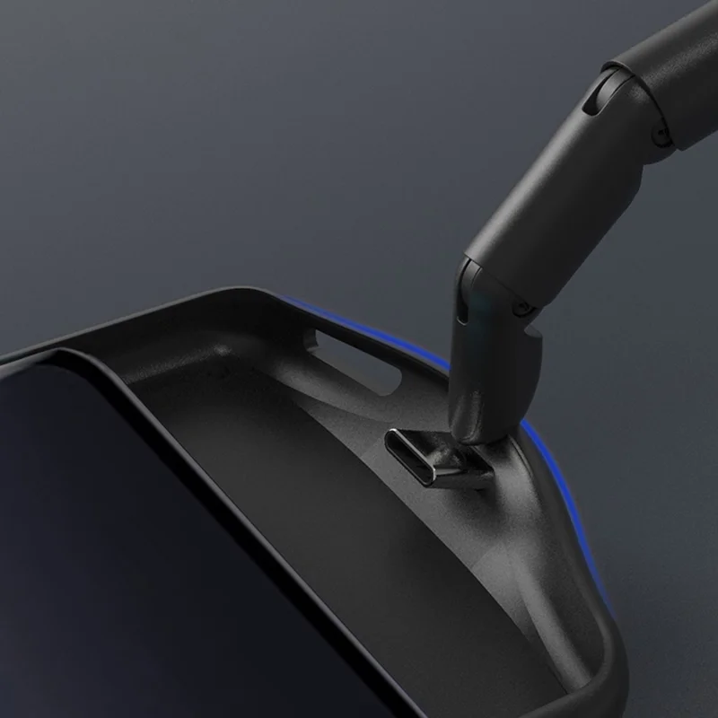 For Xiaomi 13 Pro 5G 6800mAh Soft Edge Charger Back Case Phone Rechargeable Extended Battery - Black