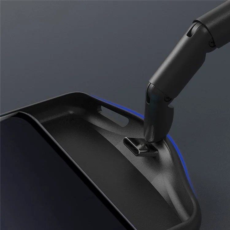 Для Xiaomi 13 5G 6800мАч перезаряжаемый расширенный аккумулятор Мягкий край зарядный чехол - Черный
