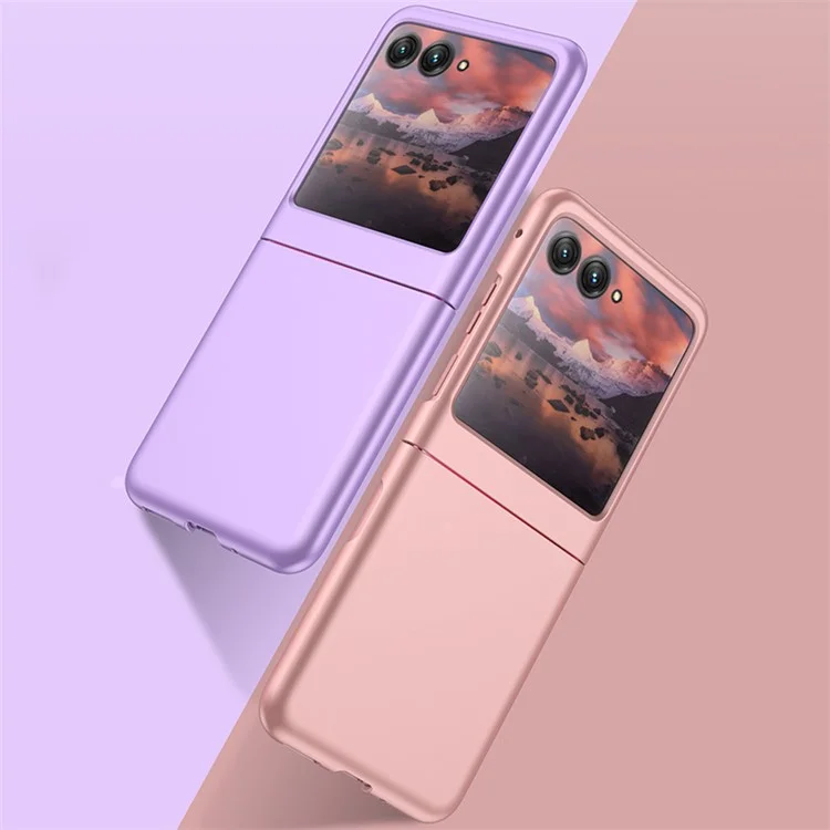Für Motorola Razr 40 Ultra 5G Skin-Berührungs-PC-Handyhülle Ultradünner Schützender Telefondeckel - Blau