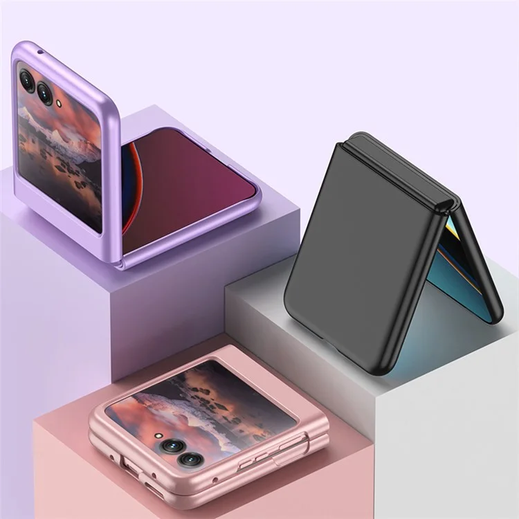 Für Motorola Razr 40 Ultra 5G Skin-Berührungs-PC-Handyhülle Ultradünner Schützender Telefondeckel - Blau