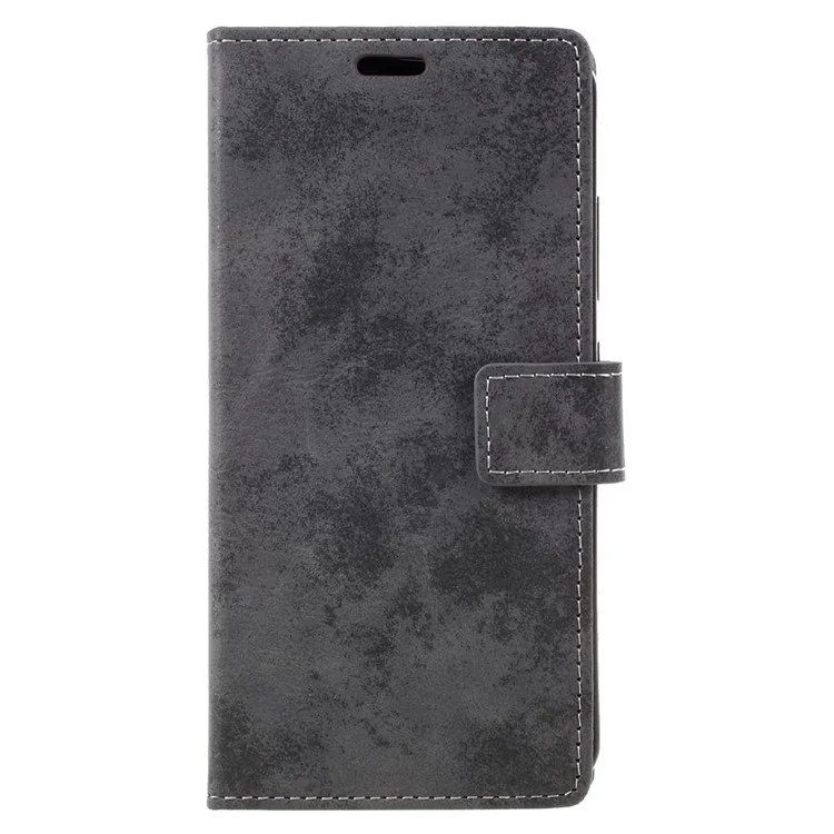Vintage Wallet Leather Cell Phone Case for Lenovo P2 - Grey