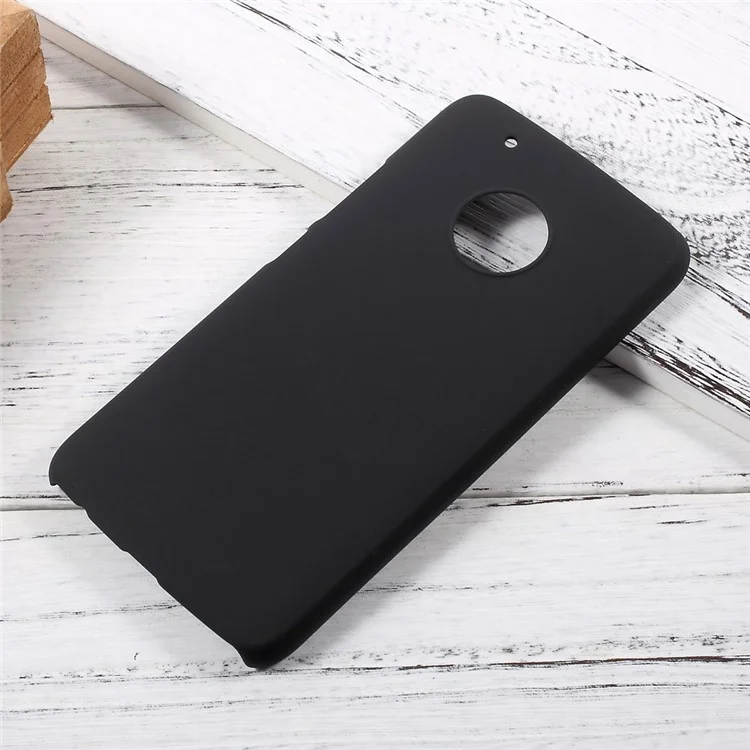 Rubberized PC Back Phone Case for Motorola Moto G5 Plus - Black