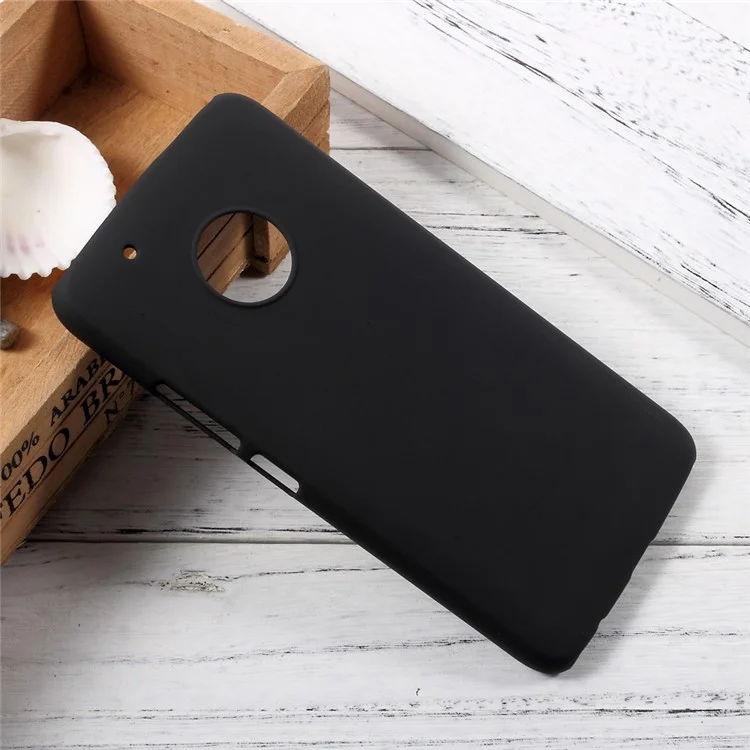Rubberized PC Back Phone Case for Motorola Moto G5 Plus - Black