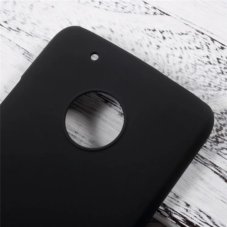 Rubberized PC Back Phone Case for Motorola Moto G5 Plus - Black