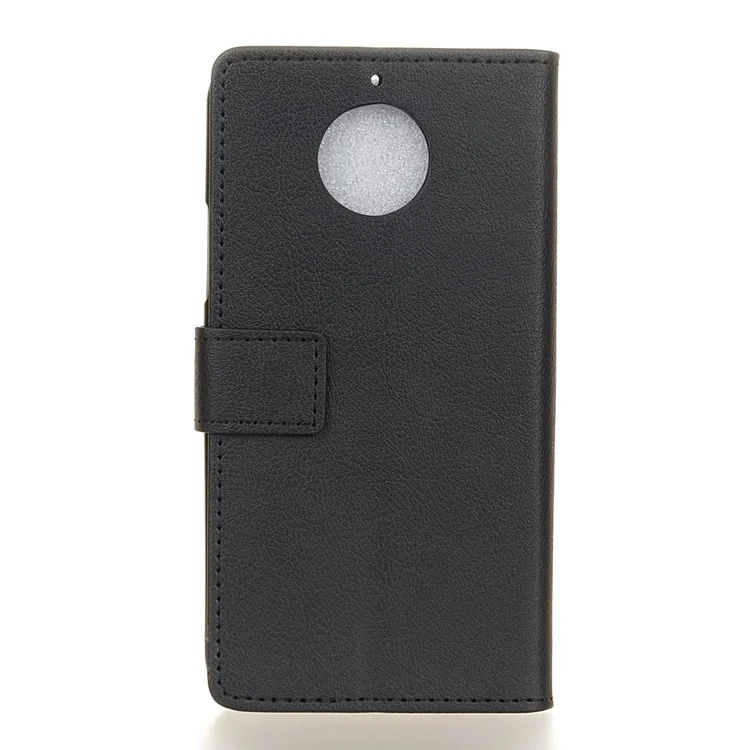 Wallet Leather Phone Case for Motorola Moto G5S - Black